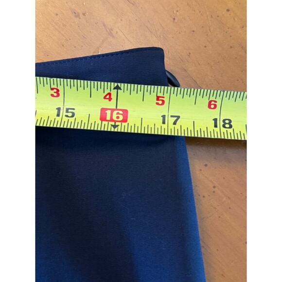 Lafayette 148 Wool Trouser Pants Straight Fit Navy Blue Size 10 - Picture 13 of 14